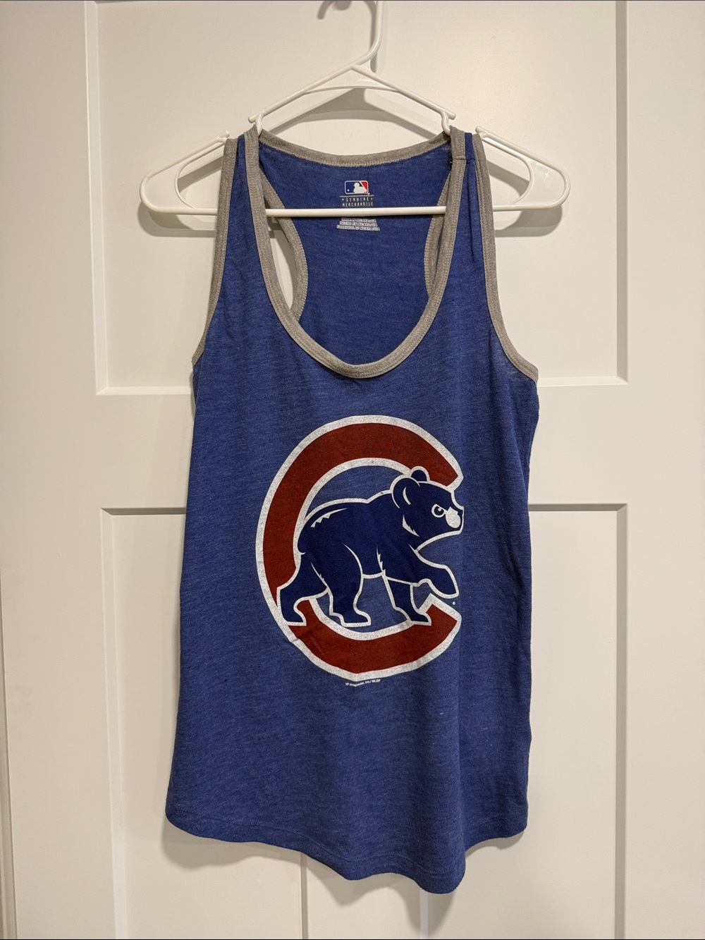Genuine Merchandise Blue Chicago Cubs Tank with Gray Trim